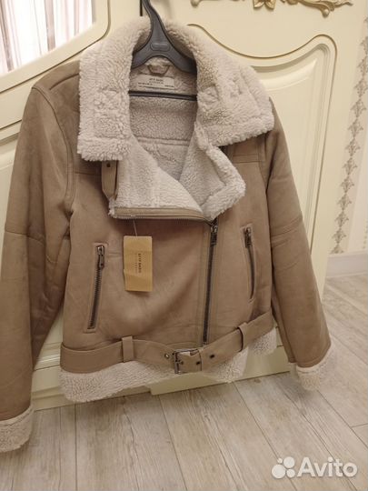 Дубленка авиатор женская 42 44