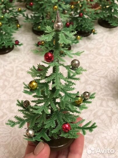 Игрушка новогодняя елочка СССР 12 см
