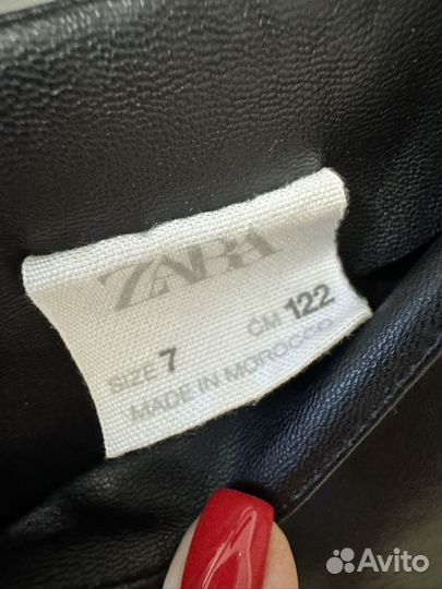 Кожанное платье zara 122