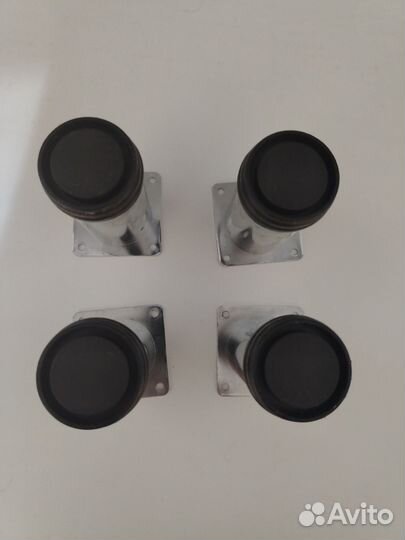 Опора-ножка мебельная металлическая с шляпой 10см