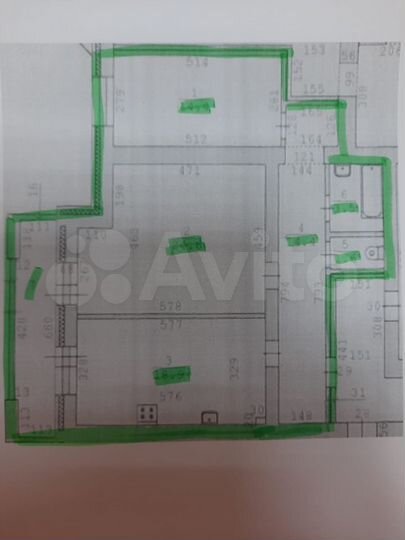 2-к. квартира, 77,4 м², 6/10 эт.