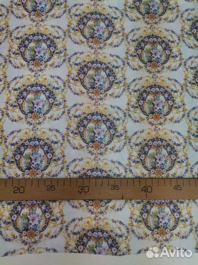 Ткань Шифон с принтом на отрез