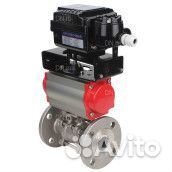 Кран шаровой DN.ru BV3232P(3pc) -FP-F-ISO-H Ду20 Ру40, трехсоставной полнопроходной фланцевый, нержа