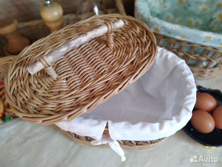 Плетеный короб (хлебница, хранение, сервировка)