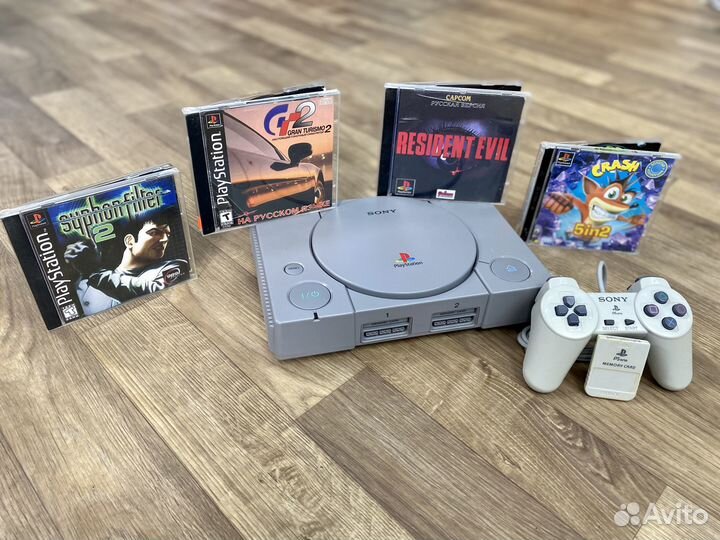 Приставка Sony PS1 FAT / 7002/ Чип. / Игры