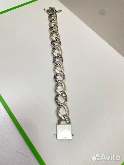 Серебряный браслет мужской 925