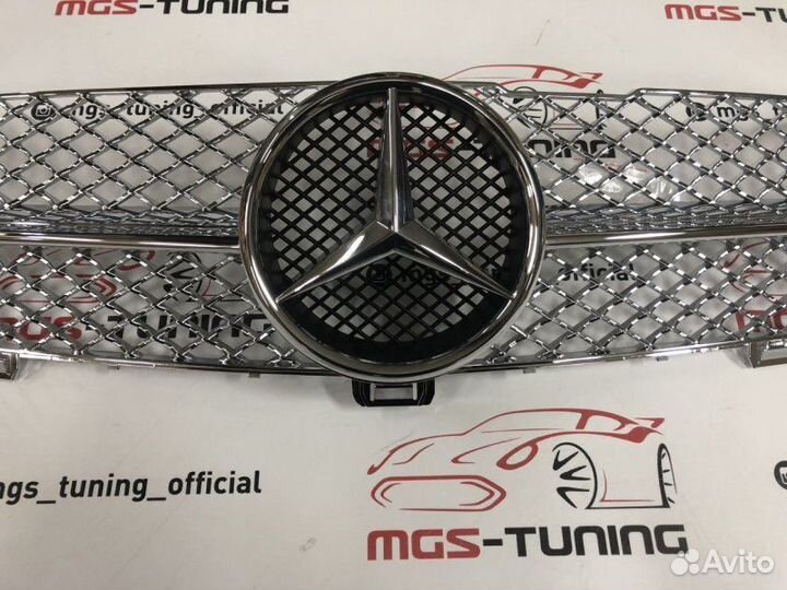 Решетка радиатора Mercedes CLS 219 08-10 AMG хром