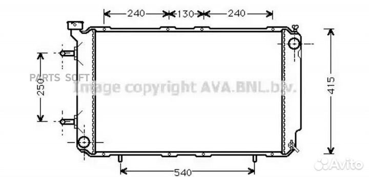 Радиатор охлаждения Субару Форестер