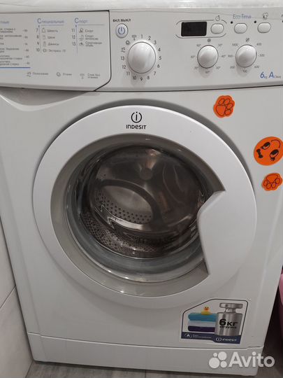 Стиральная машина бу indesit на 6кг