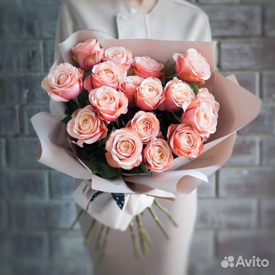 Букет цветов из роз 25 33 51 шт доставка Динская
