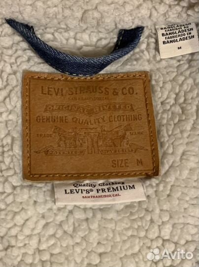 Джинсовая куртка Levis Sherpa оригинал мужская