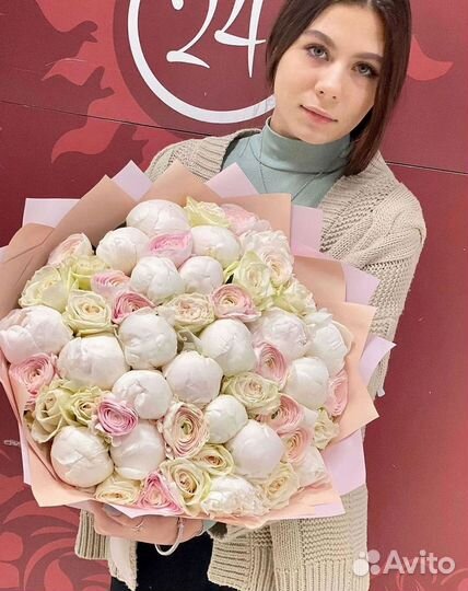 Пионы Букет пионов