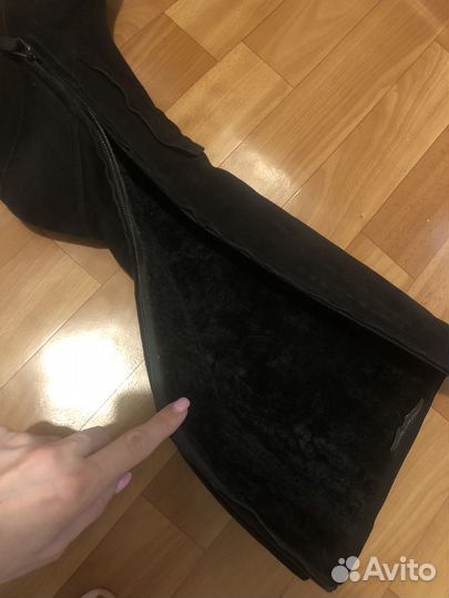 Сапоги зимние замшевые corso coma