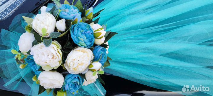 Свадебные украшения на машину