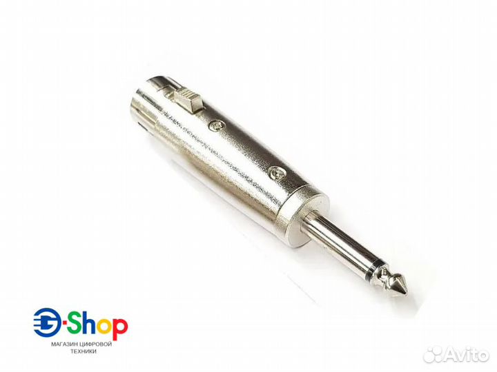 Переходник XLR-F (гнездо) - Jack 6.3мм (штекер)