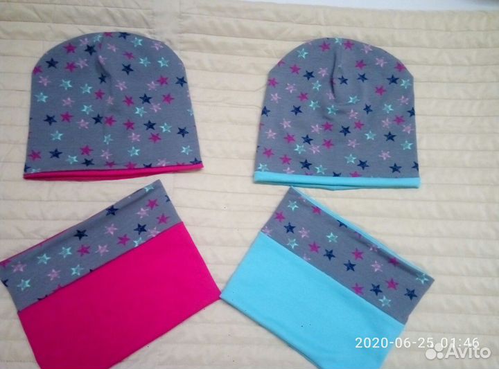 Шапка и снуд. Новые. Разные. Много