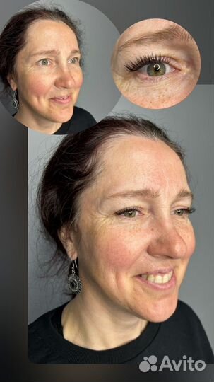 Наращивание ресниц модели