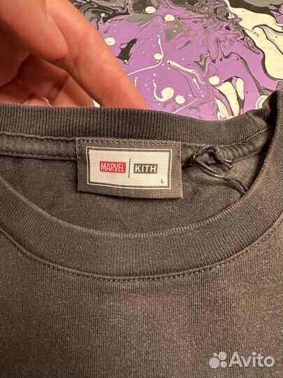 Kith x Marvel Silver Surfer Vintage Tee Black L