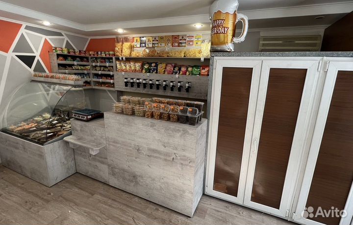 Магазин разливного пива, продукты питания, розлив