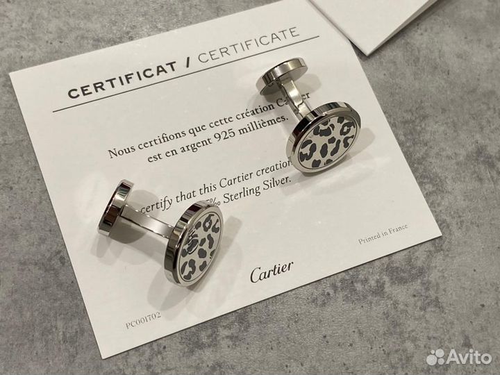 Cartier запонки