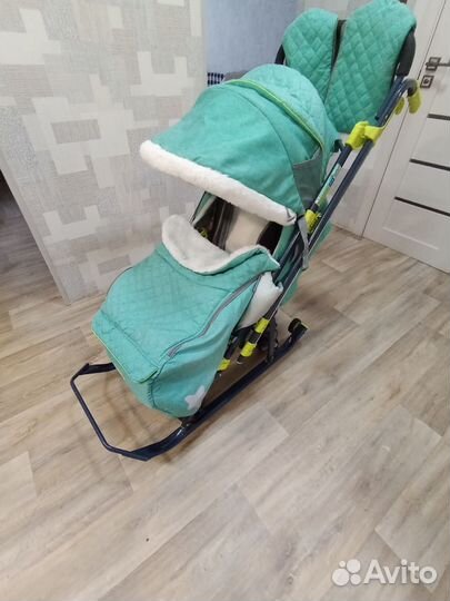 Детские санки коляска ника kids