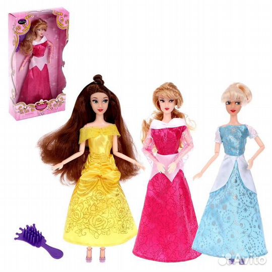 Кукла Сказочная принцесса шарнирная микс 6343124