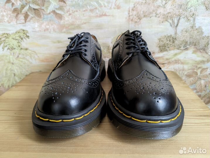Ботинки Dr. Martens 3989 Brogue в чёрном цвете