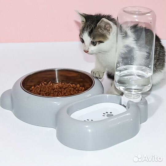 Автопоилка с кормушкой