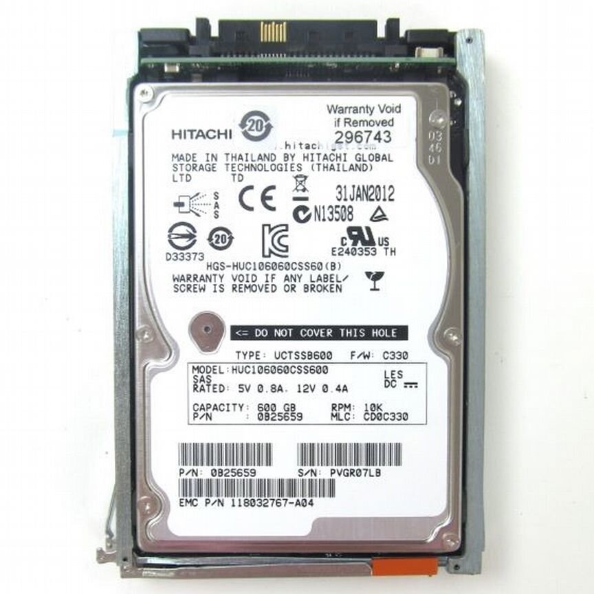 Жесткий Диск Emc 600gb 6g 10k 2.5 Sas Hdd