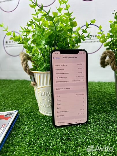 iPhone X, 256 ГБ
