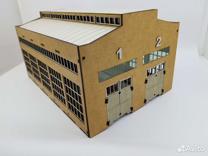 Двухстойловое депо 1:87. Кит набор для сборки
