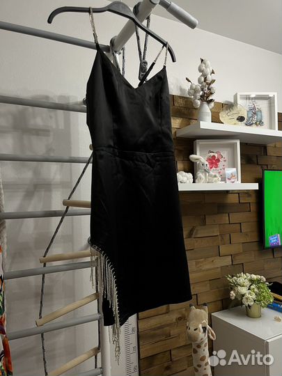 Платье вечернее мини черное