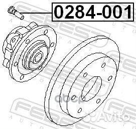 Шпилька колёсная 0284-001 Febest