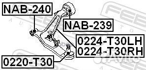 Шаровая опора nissan X-trail T30 2000-2006 36 M