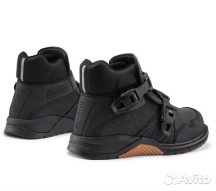 Мотоботы Icon Slabtown WP CE чёрные