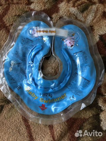 Круг, горка и стульчик для купания, водный коврик