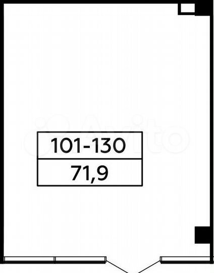 Аренда, торговое помещение, площадь 71.7 кв.м