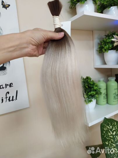 Волосы для наращивания амбре волна натуральные