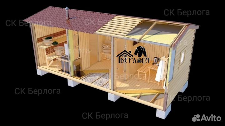 Баня брусовая под ключ