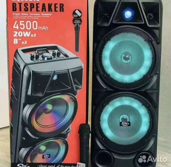 Большая блютуз колонка. Регулировка частот