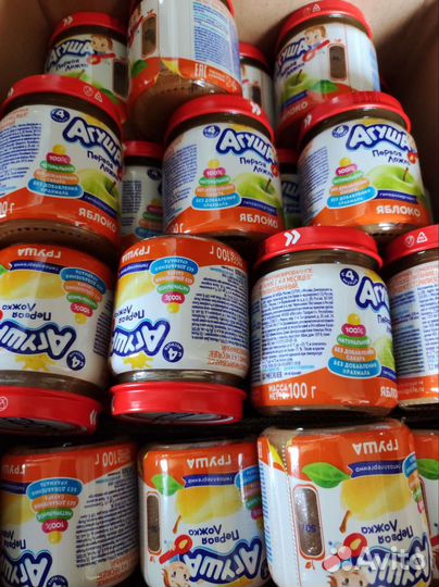 Детское питание пюре фруктовое агуша