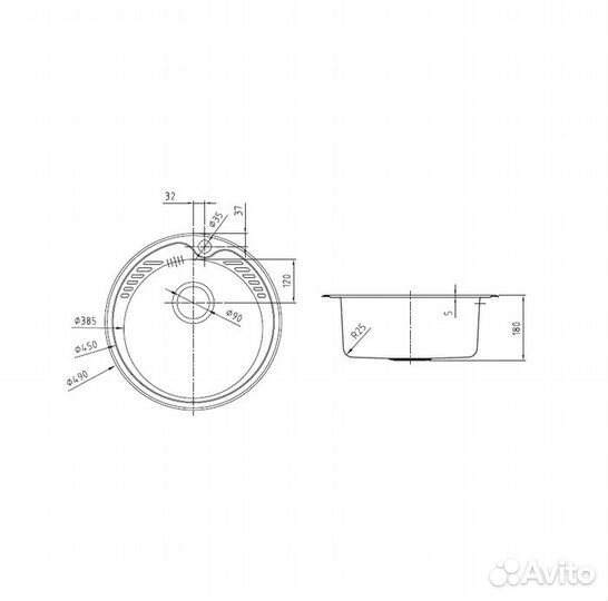 Мойка кухонная iddis Suno SUN49S0i77, нерж. сталь