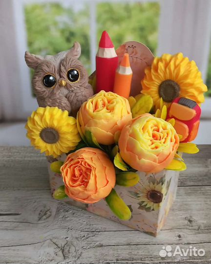 Букеты из мыла ручной работы к 1 сентября