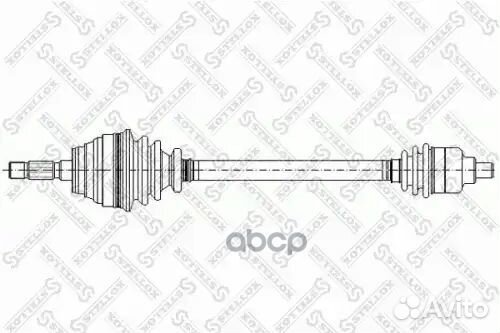Привод передний 713mm, 22077 Renault Trafic 2.1D
