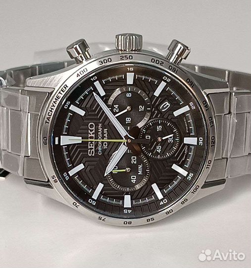 Часы Seiko SSB413P1. Хронограф. Сапфир