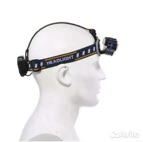 Фонарь налобный аккумуляторный светодиодный LED