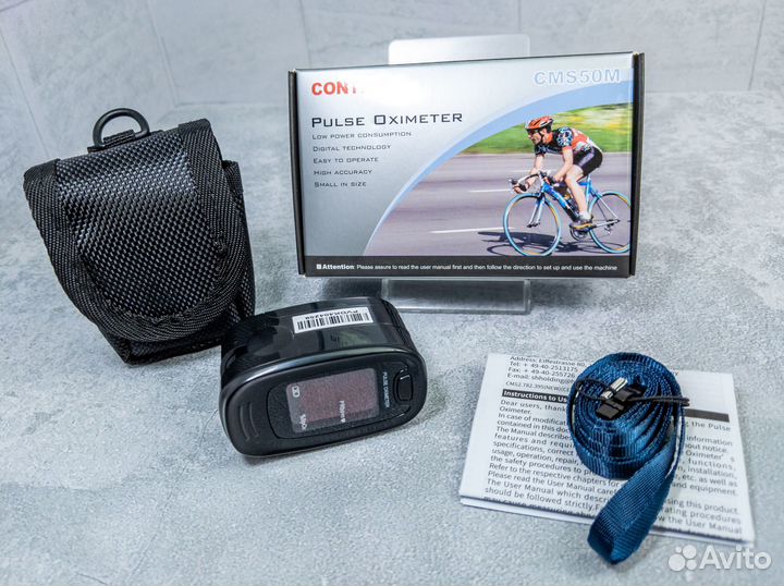 Пульсоксиметр взрослый contec, прищепка от 12 лет