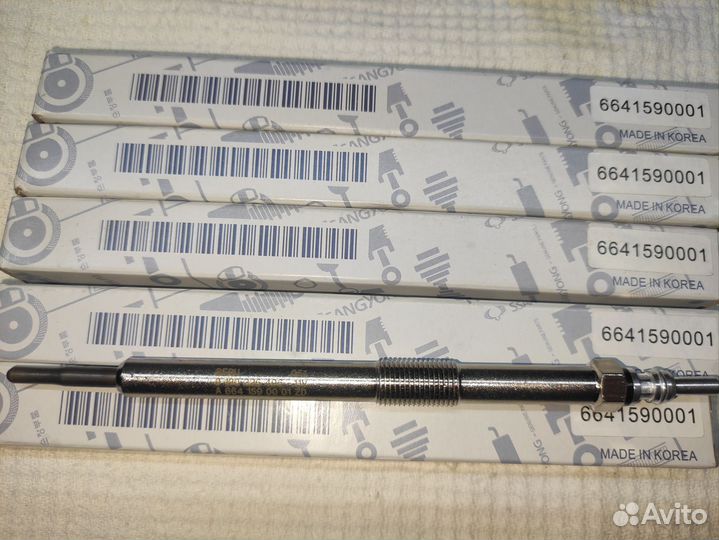 Свечи накаливания ssang yong