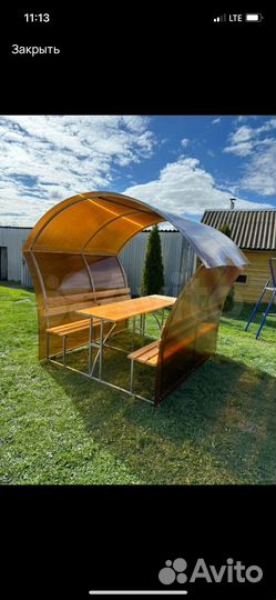 Беседка из поликарбоната