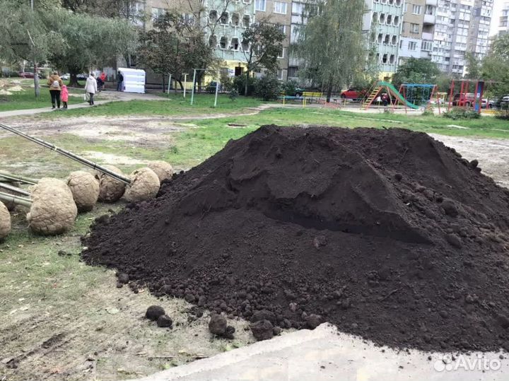 Чернозём. Растительный грунт. Торф